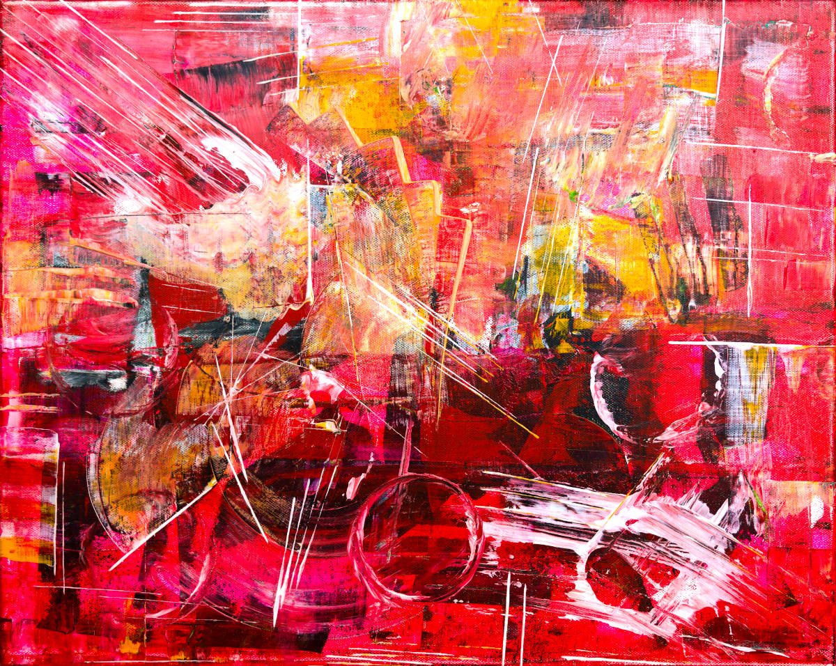 joy of life acrylic artwork