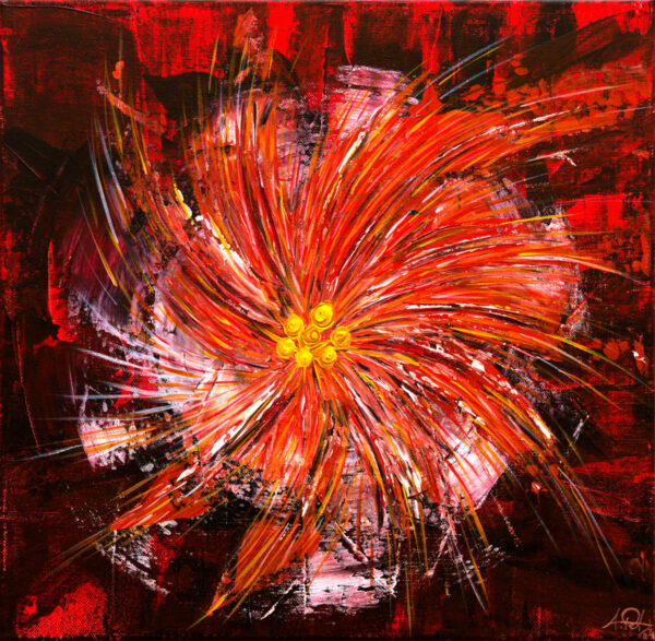 lava flower abstract artwork